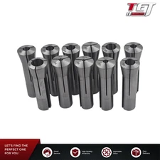 11Pcs R8 Collet Set 1/8" 3/16" 1/4" 5/16" 3/8" 7/16" 1/2" 9/16" 5/8" 11/16" 3/4"