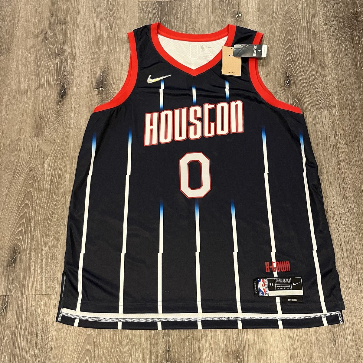 Jalen Green Houston Rockets Nike NBA City Edition Jersey Size Men’s 2XL NEW