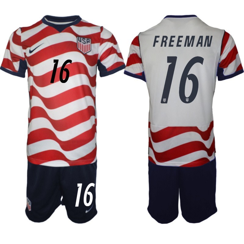 2026 World Cup Series USA Team Alex Freeman #16 Jersey Set For Adult