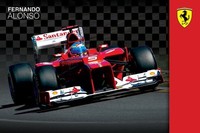Poster Cars - Ferrari Formel 1 - Fernando Alonso Neu 57954