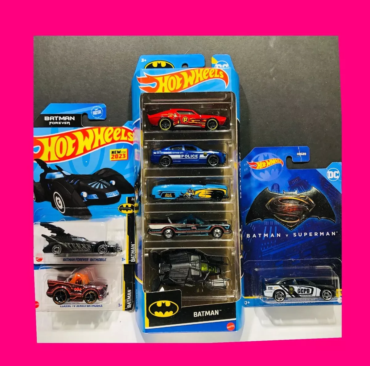 2023 Hot Wheels BATMAN 5 Pack 