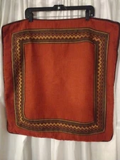 Pillow Shams Croscill Burnt Orange Zippered SouthWestern Motif 25x25 In  Zigzag