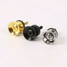 2X Acoustic Electric Bass Guitar Strap End Pins Set Buttons Locks Knobs Head