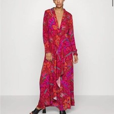 Farm Rio Delicate Leaves Maxi Dress