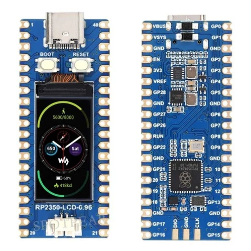 RP2350 0.96 LCD Double Cored Development Board Features ARM M33 Processor