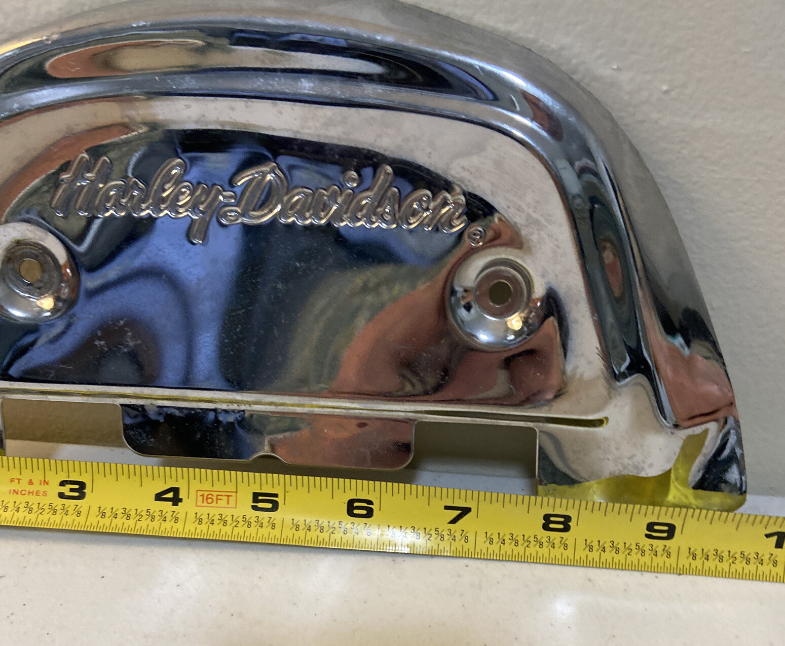 ONE GENUINE HARLEY DAVIDSON CHROME PASSENGER FOOTBOARD COVER eBay