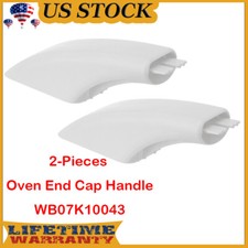 WB07K10043 WB07X10132 Range Oven Door Handle Endcap for GE Hotpoint Ovens, 2PCS