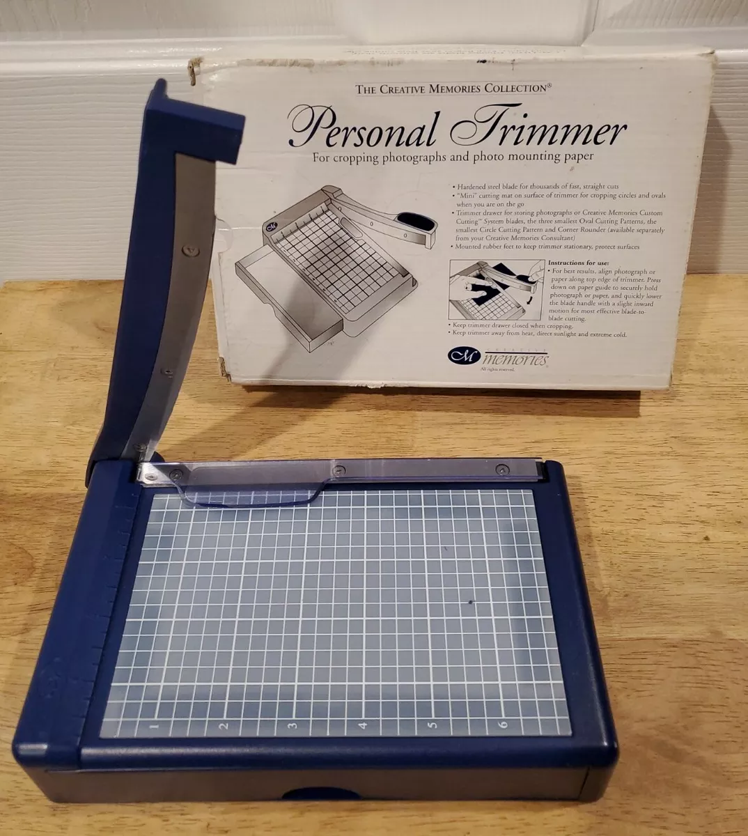 Creative Memories 5x7 Craft Trimmer Paper Cutter with Drawer Swing Arm - In  Box