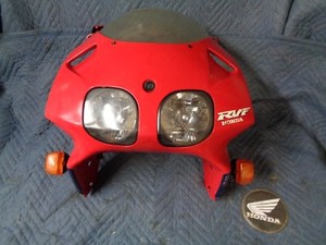 1996 Honda Rvf 400 Rvf400 Nc35 Front Upper Fairing Headlight Screen Bodywork 94 Ebay
