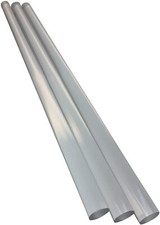 Tringle ronde extrud e acrylique transparent 1/2" diam tre 24" paquet de 3