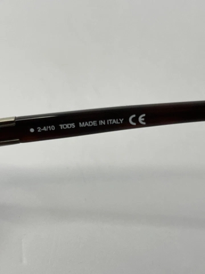 TOD'S Mujer Verde TO29 Rectangular Hecho en Italia 58 17 130 Monturas Solo Foto 4 de 4