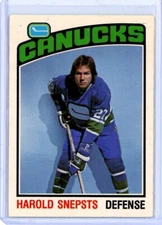 1976-77 O-Pee-Chee #366 Harold Snepsts - Vancouver Canucks - SET BREAK