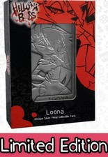 Official Helluva Boss Loona Silver Metal Card Ingot Figure Hazbin Hotel