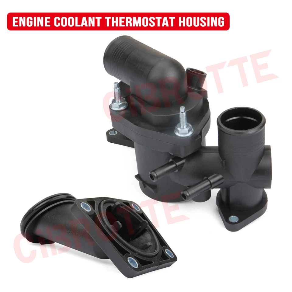 Thermostat Housing w/ gasket for Jaguar Vanden Plas S-Type XJ8 XJR AJ89485 - Image 4 of 4