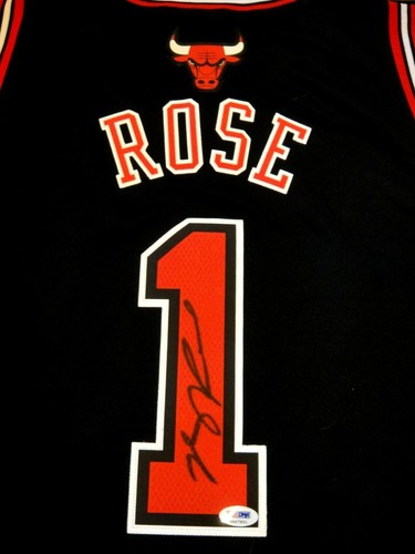 DERRICK ROSE BECKETT SIGNED ADIDAS SWINGMAN CHICAGO BULLS JERSEY AUTOGRAPH MINT!
