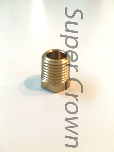 Brass CNC Machine 1/4"NPT x 1/8"NPT Hex Bushing Thread Reducer Connector Adapter - 第 1/7 張圖片