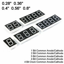 0.28/0.36/0.4/0.56/0.8" Red led Display 7 Segment Common Cathode/Anode 1-4 Digit