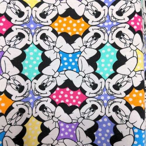 Lularoe Women's Tunic Top Disney Minnie Mouse Face Print Short Sleeve Size Small - Picture 2 of 6