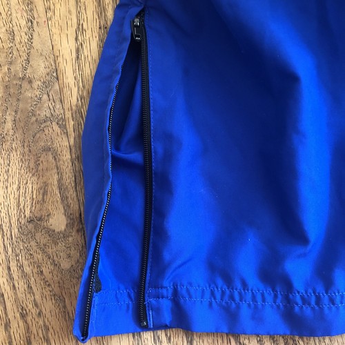 ADIDAS Blue Nylon W Orange & White Trim Kids Athletic Pants W/Ankle Zips SZ M - Picture 8 of 8
