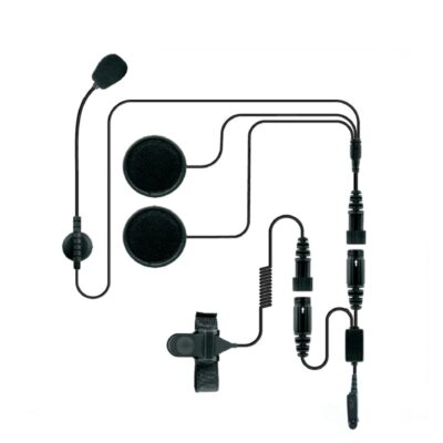 Motorcycle Full Face Helmet Headset Mic Earphone For Motorola GP380 GP340 GP328 