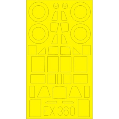 MW22 EDUARD EX360 IL-2M3  1/48 MASK for TAMIYA