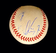 KAZUHISA ISHII dual-language Autograph - Signed OML baseball - Japan! DODGERS!