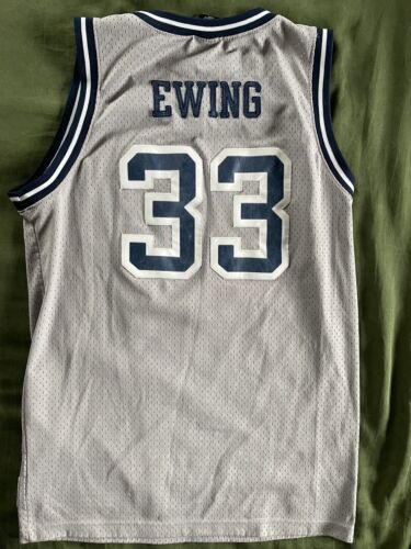 Gray Vintage Stitched Nike Georgetown Men’s Sz S Swingman Patrick Ewing Jersey - Picture 2 of 8