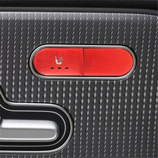 Passend zu Mercedes A C E GLS GLB GLE Sitzheizung Blenden Abdeckung Rahmen Rot Passend zu Mercedes A C E GLS GLB GLE Sitzheizung Blenden Abdeckung Rahmen Rot
