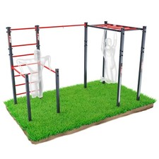 Garden Pull Up Bar Dip Station Monkey Bars Heavy Duty Outdoor Gym Training Set