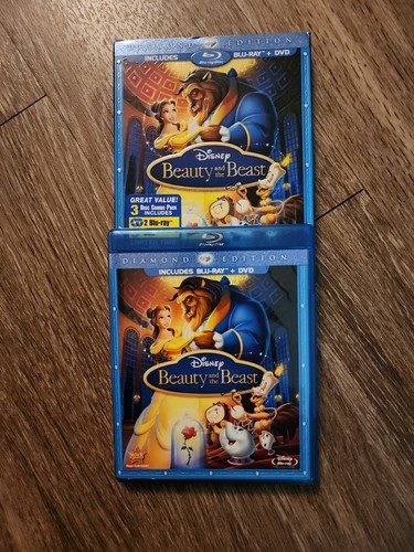 Disney Beauty And The Beast Blu-ray Diamond Edition Blu-Ra & DVD Movie 3 Disc Ed - Picture 2 of 6
