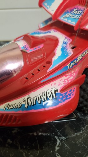 RadioShack RC Car FLAME THROWER Vintage 2 Speed Buggy Untested No Remote 1990s - Picture 11 of 18