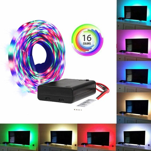 LED Strip Lights 2835 RGB Light Colour Changing Tape Cabinet TV Battery Operated - Picture 5 of 18