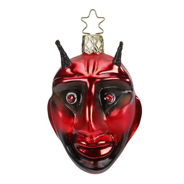 Inge Glas Krampus Ornament Glass Halloween Horned 10044S018 for sale