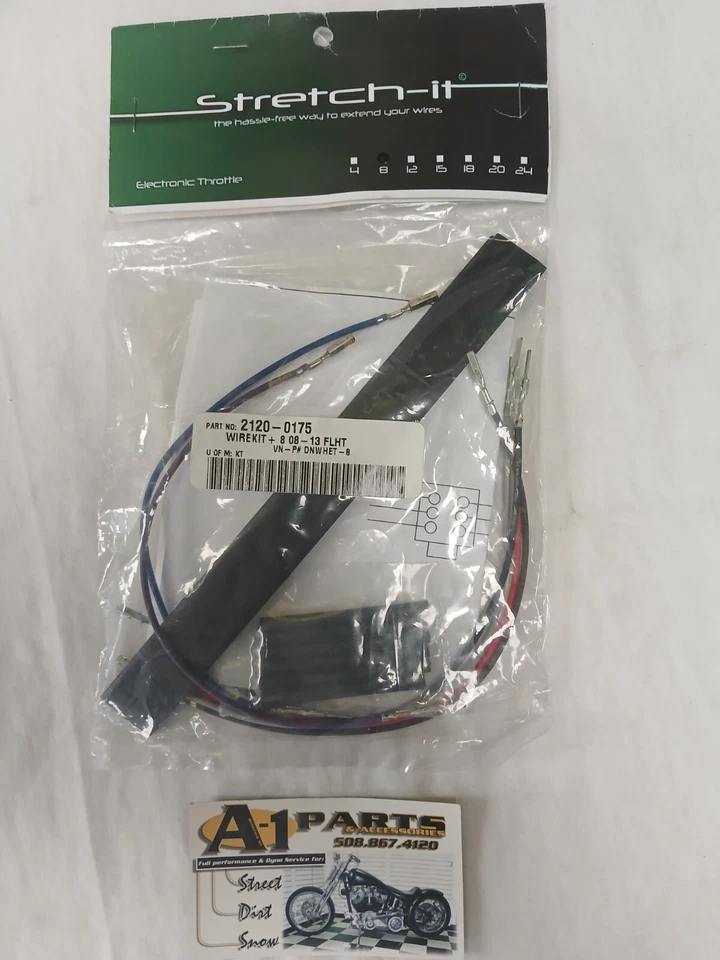 Nuevo de Lote Antiguo Kit de Extensión de Acelerador Electrónico - 8", 2008-13 Harley FLHT DNWHET-8 Foto 2 de 2