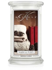WARM FUZZY Large 2-Wick 22 oz 100 Hour Hour Jar by Kringle Candles