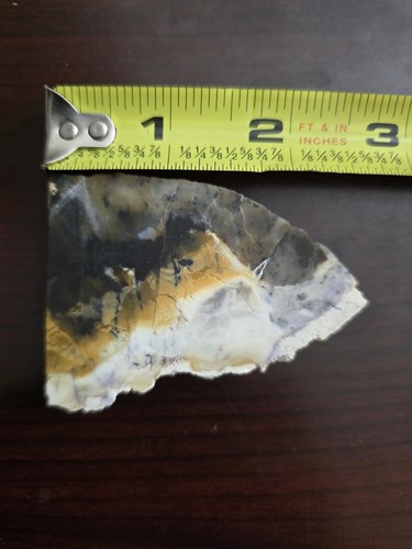 Tiffany Stone/Bertrandite - Rough Slice - UTAH 3" x 2" x 5/16" - Picture 9 of 10