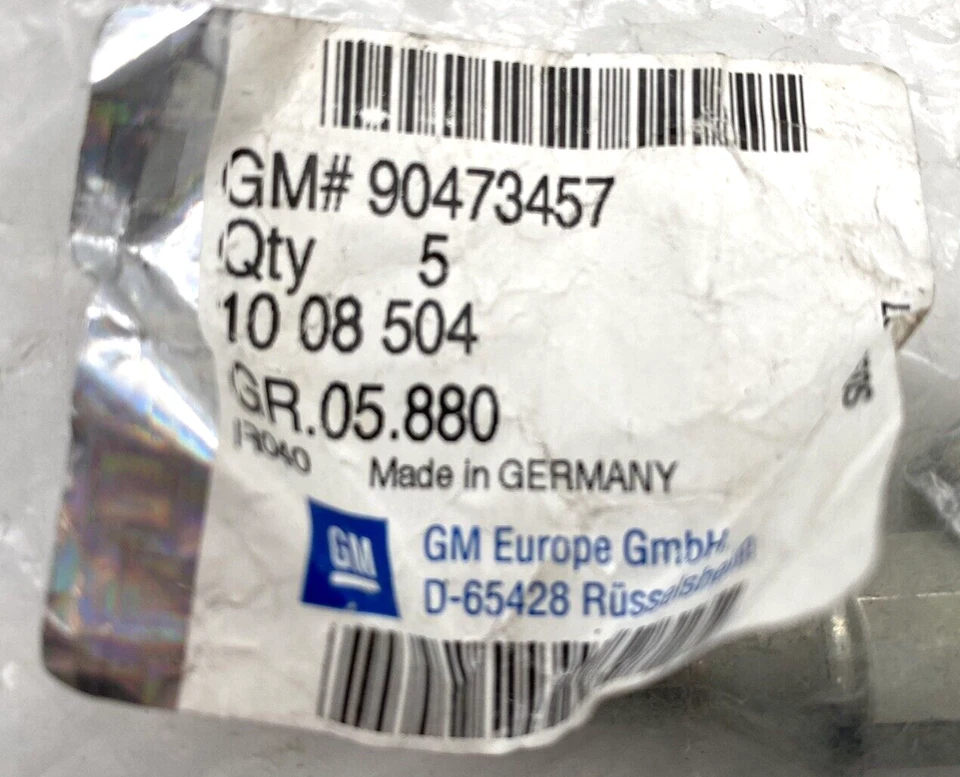 Vite Bullone Ruota 17mm M12 Opel OEM 90473457 Nuova Originale - Immagine 4 di 4