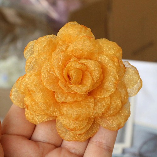 2 1/2 inch wide chiffon flowers select color price for 1 flower - Picture 9 of 16