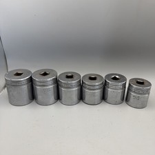 Snap-on Tools Usa 6pc Large Sae 1-316 To 1-12 Socket Set Lot 12 Drive
