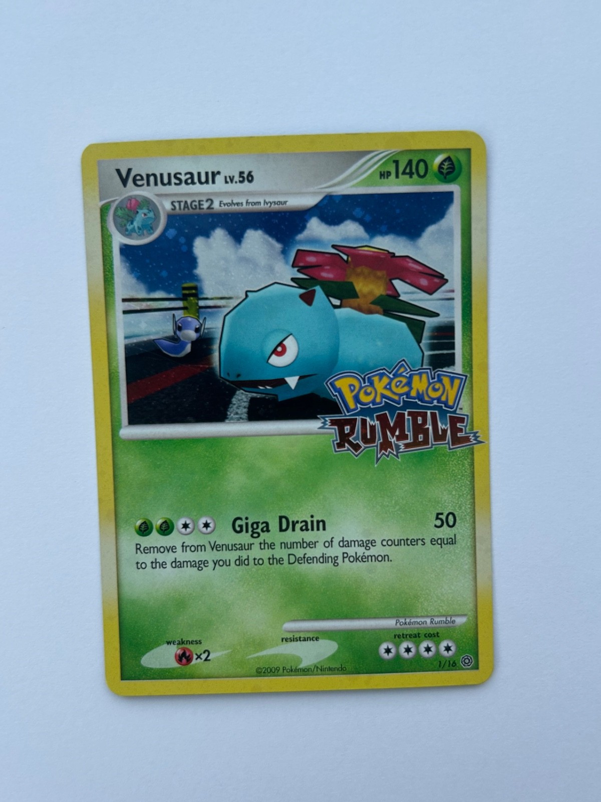 Pokemon Venusaur 1/16 Pokemon Rumble 2009 Holo Rare Near Mint