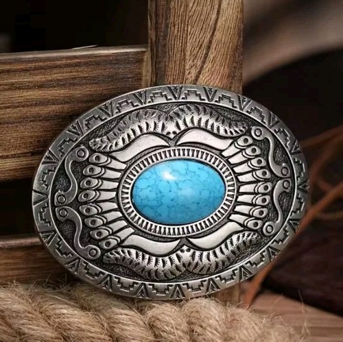 Belt Buckle Western Cowboys Engraved Belt Buckle New - Picture 1 of 5