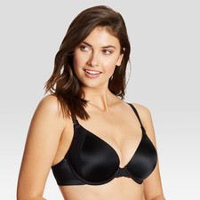 Maidenform Women Custom Lift Natural Boost Demi Bra 9428 - Black 34B
