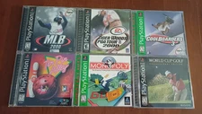 6 PlayStation Games: Ten Pin Alley, Monopoly, World Cup Golf, PlayStation 1 PS1