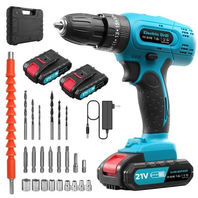 Lithium battery drill impact drill electric screwdriver machine screwdriver