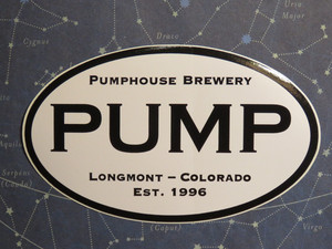 5" BEER STICKER ~ PUMPHOUSE BREWERY ~ Longmont, Colorado ~ Brewing Since 1996