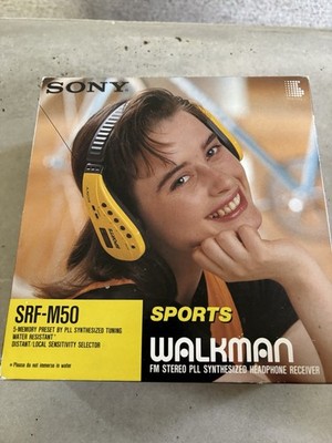 Sony Sports Walkman FM Stereo Model SRF-M50 Headset Radio