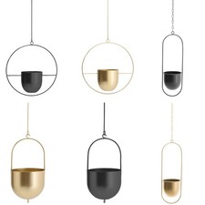 Metal Plant Hanger Basket Wall Ceiling Hanging Flower Pots Planter Home Decor