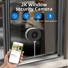 5G&2.4G WIFI 4MP Window Camera Indoor for Home Security Easy&Quick Install 2.5K