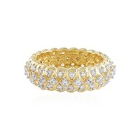 Cavill Damenring Sterlingsilber Vergoldet 0,927Ct Zirkon Echtschmuck