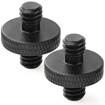 1/4'' Male to 1/4'' Male Threaded Tripod Screw Adapter Double Sided Standard Mo...